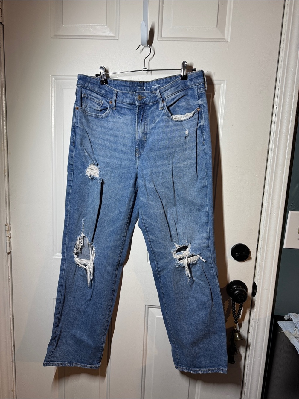 Distressed Light Blue Women's Jeans